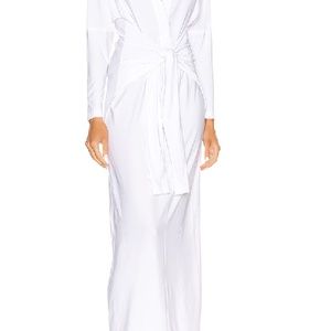 NEVER BEEN WORN NORMA KAMALI Tie Front Shirt Dress,  Size L/40, Tags ON